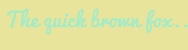 Image with Font Color A4EBC7 and Background Color E8E49B